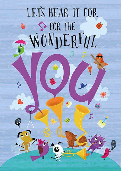 LET’S HEAR IT FOR THE WONDERFUL YOU Card - Lemon And Lavender Toronto