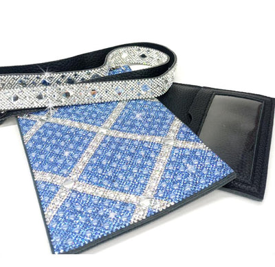 Light Blue Cross Crystal Cellphone Purse - Lemon And Lavender Toronto