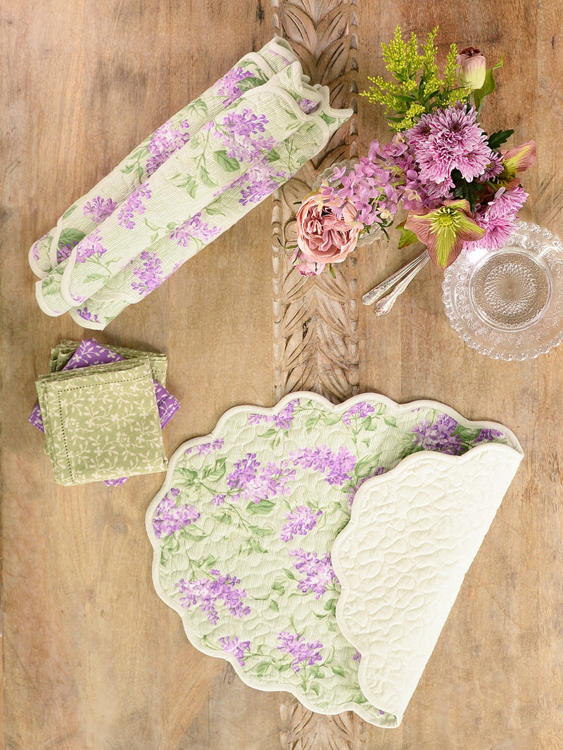 Lilac Festival Quilted Placemat - Lemon And Lavender Toronto
