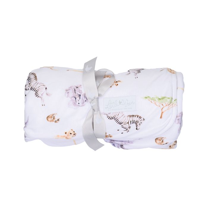 Little Savannah African Animal Baby Blanket - Lemon And Lavender Toronto