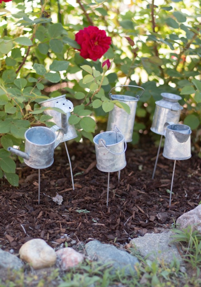 Little Watering Can Plant Picks - Sold Individually - Lemon And Lavender Toronto