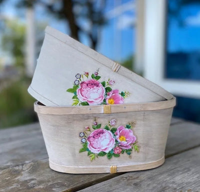 Little Wooden Flower Basket - Lemon And Lavender Toronto