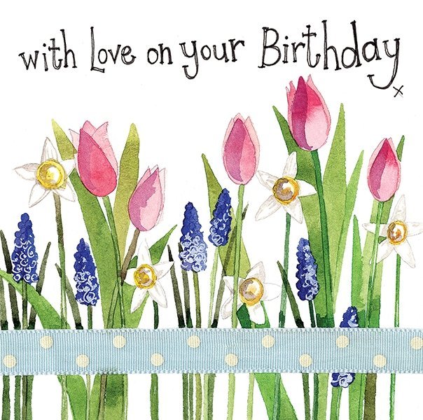 Love on your Birthday - Large Card - Lemon And Lavender Toronto
