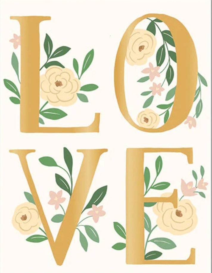 LOVE - Wedding Card - Lemon And Lavender Toronto