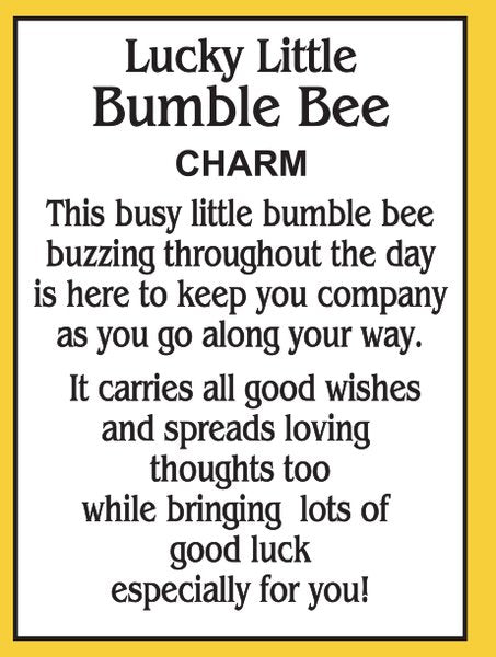 Lucky Little Bumble Bee Charm - Lemon And Lavender Toronto