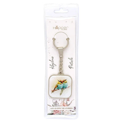 Lucy & Lewis the Lovebirds Keychain - Lemon And Lavender Toronto