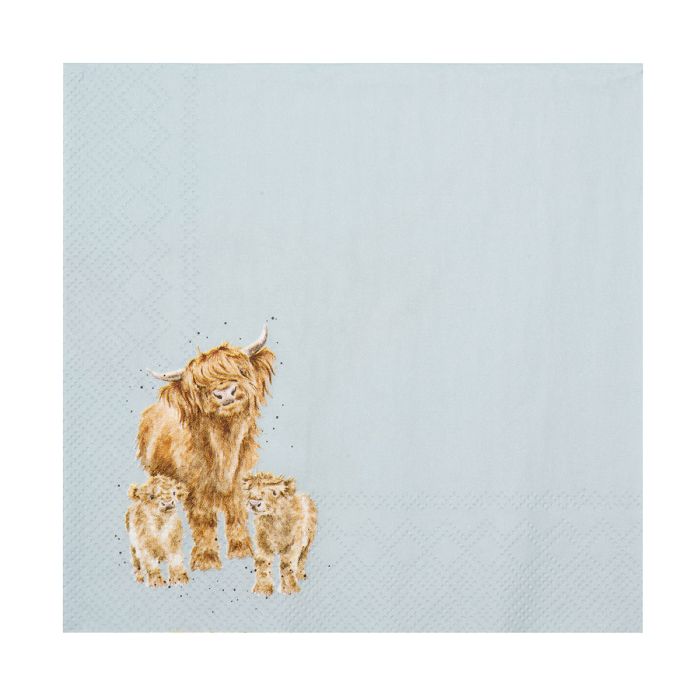 Lunch Napkin – Highland Cow – Daisy Coo - Lemon And Lavender Toronto
