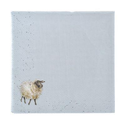 Lunch Napkin - 'The Woolly Jumper' Sheep - Lemon And Lavender Toronto