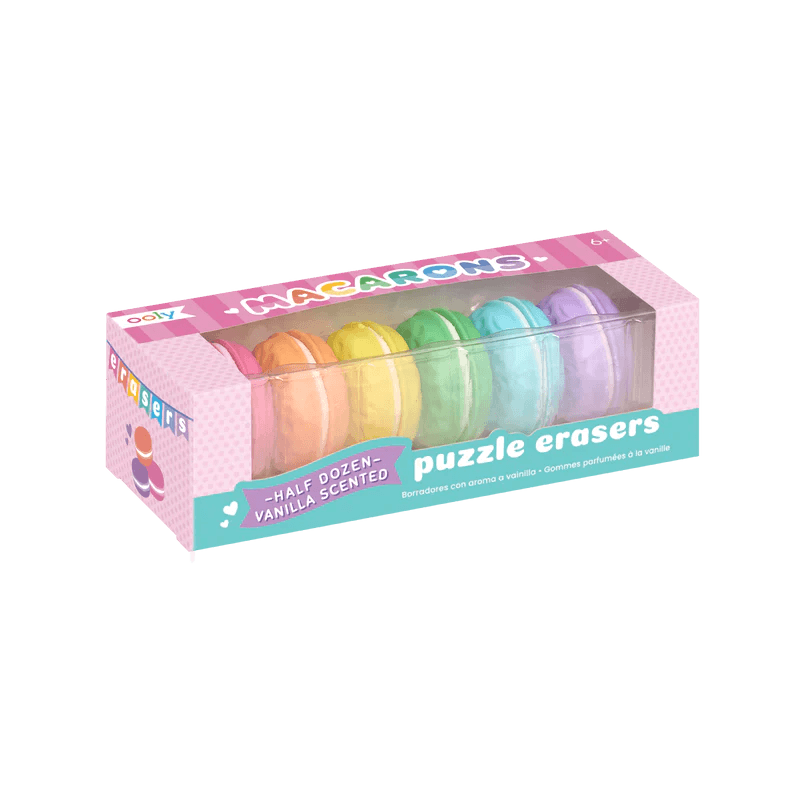 Macaron Erasers Set of 6 - OOLY - Lemon And Lavender Toronto