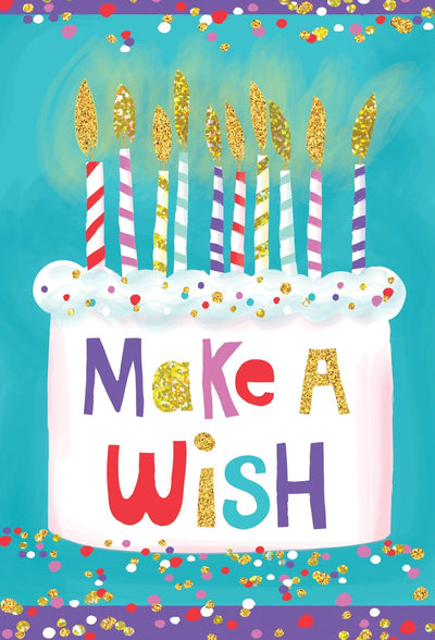 Make A Wish Cake Birthday Card - Lemon And Lavender Toronto