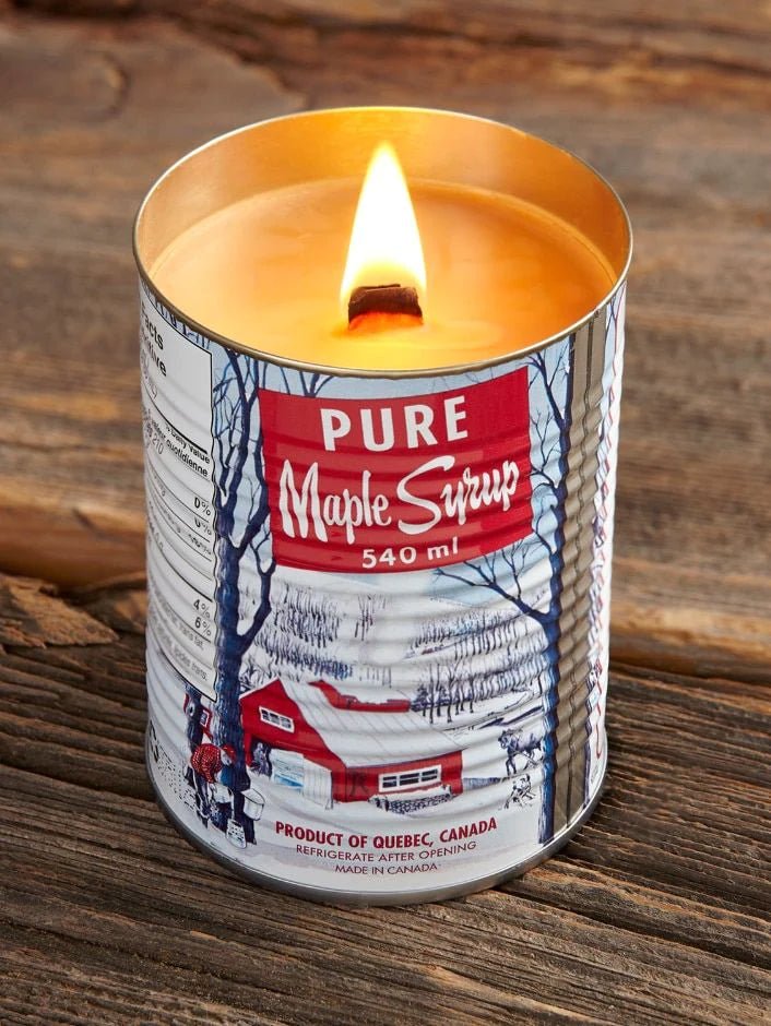 Maple Syrup Candle 🇨🇦 Wooden Wick - Lemon And Lavender Toronto