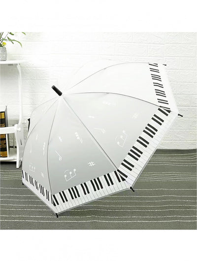 Matte Clear Piano Pattern Manual Umbrella - Lemon And Lavender Toronto