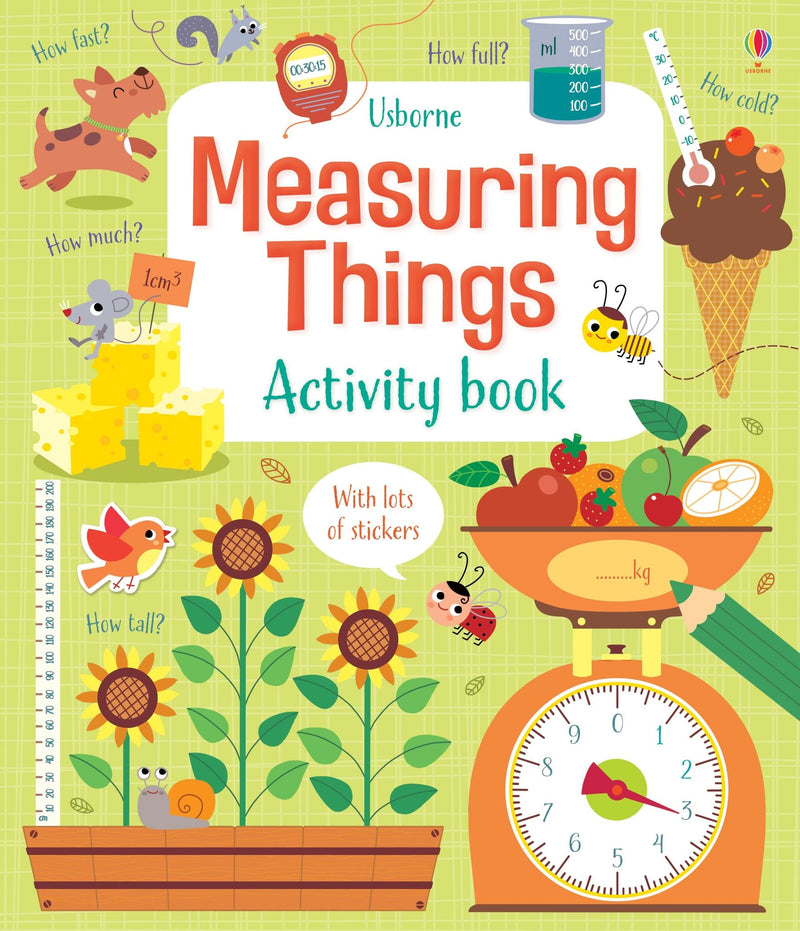 Measuring Things Activity Book - Usborne Book - Lemon And Lavender Toronto