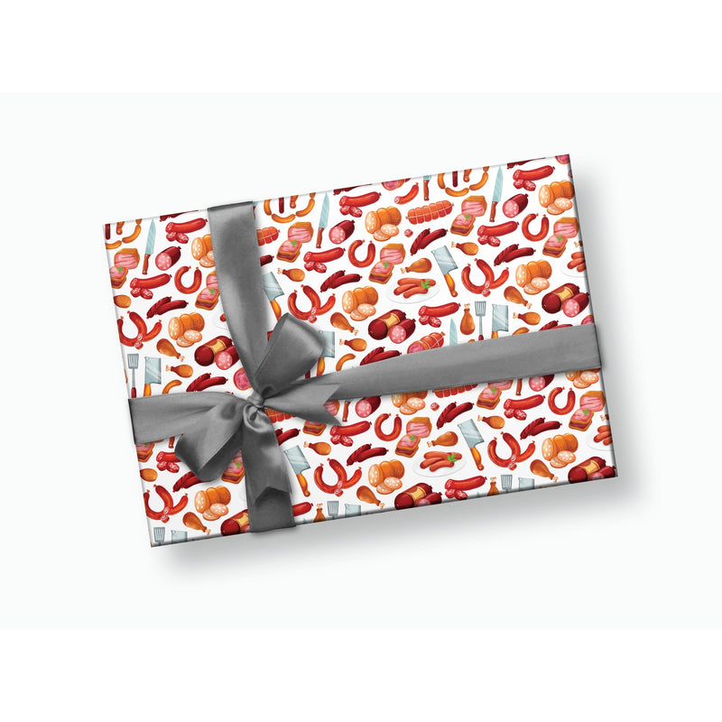 Meat Theme Funny Gift Wrapping Paper - Lemon And Lavender Toronto