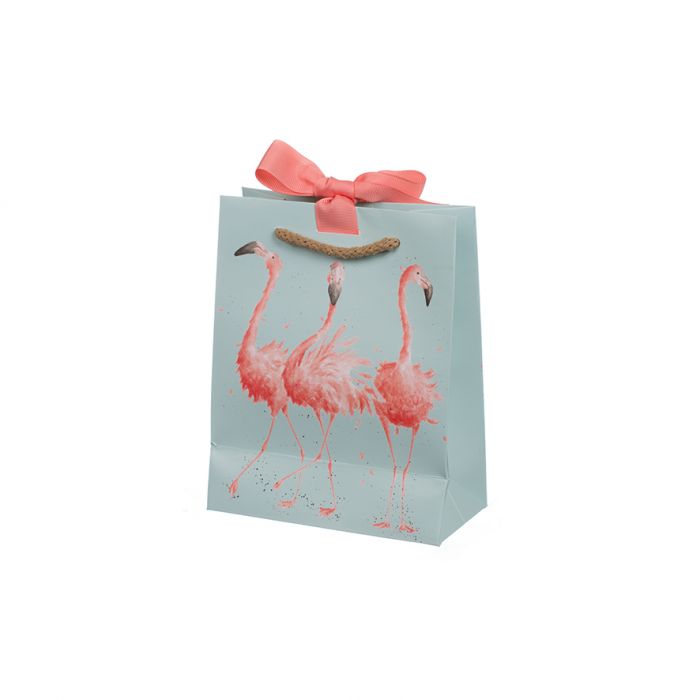 Medium Flamingo Gift Bag - Wrendale - Lemon And Lavender Toronto