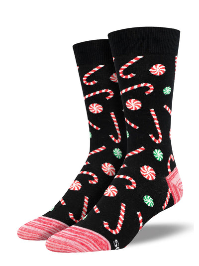 Mens Christmas Peppermint Socks - Lemon And Lavender Toronto