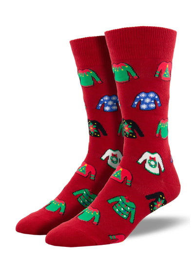 Mens Christmas Ugly Sweater Socks - Lemon And Lavender Toronto