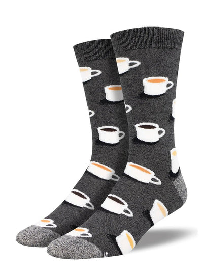 Mens Cup of Coffee/Tea Socks - Lemon And Lavender Toronto