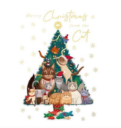 Merry Christmas from the Cat Christmas Card - Lemon And Lavender Toronto