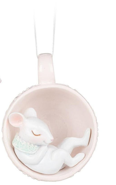 Mini Mice in a Cup Ornament - Lemon And Lavender Toronto