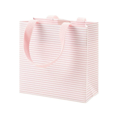 Mini Stripe Small Square Gift Bag in Blush - Lemon And Lavender Toronto