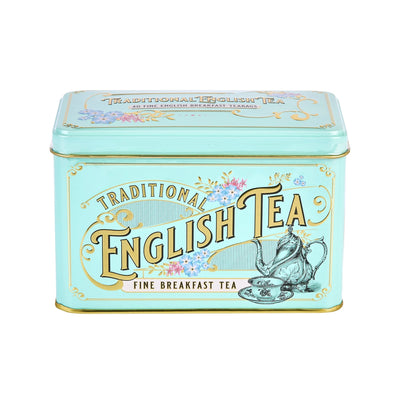 Mint Green Vintage Victorian Tea Tin with 40 Teabags - Lemon And Lavender Toronto