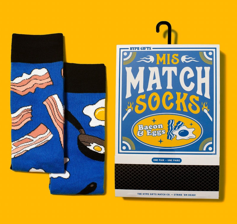 Mis-Match Socks Bacon & Eggs - Lemon And Lavender Toronto
