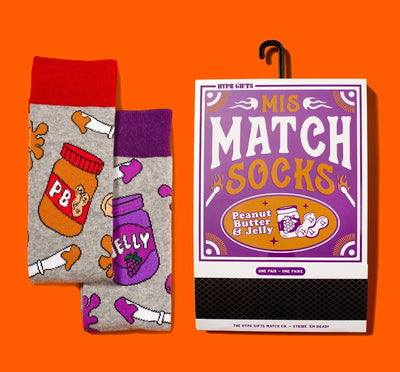 Mis-Match Socks PB & J - Lemon And Lavender Toronto