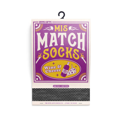 Mis-Match Socks Wine & Cheese - Lemon And Lavender Toronto