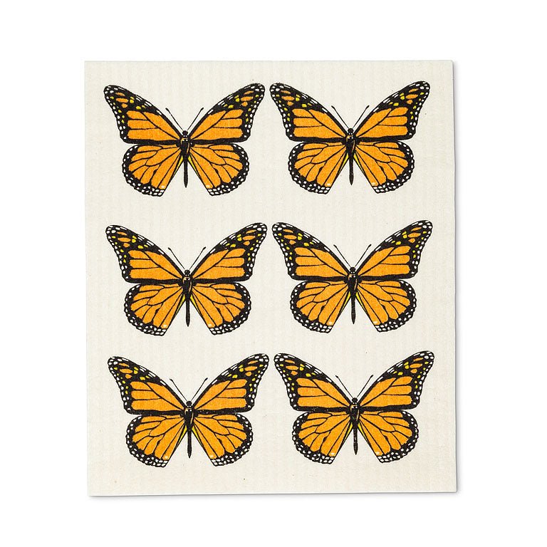 Monarch Butterfly Dishcloths. Set of 2 - Lemon And Lavender Toronto
