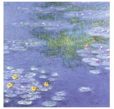Monet Water Lilies Luncheon Napkins - Lemon And Lavender Toronto