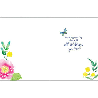 Mother's Day card - Peonies and Butterfly - Lemon And Lavender Toronto