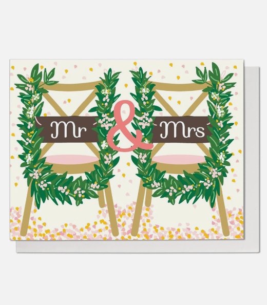 MR & MRS GREETING CARD - Lemon And Lavender Toronto