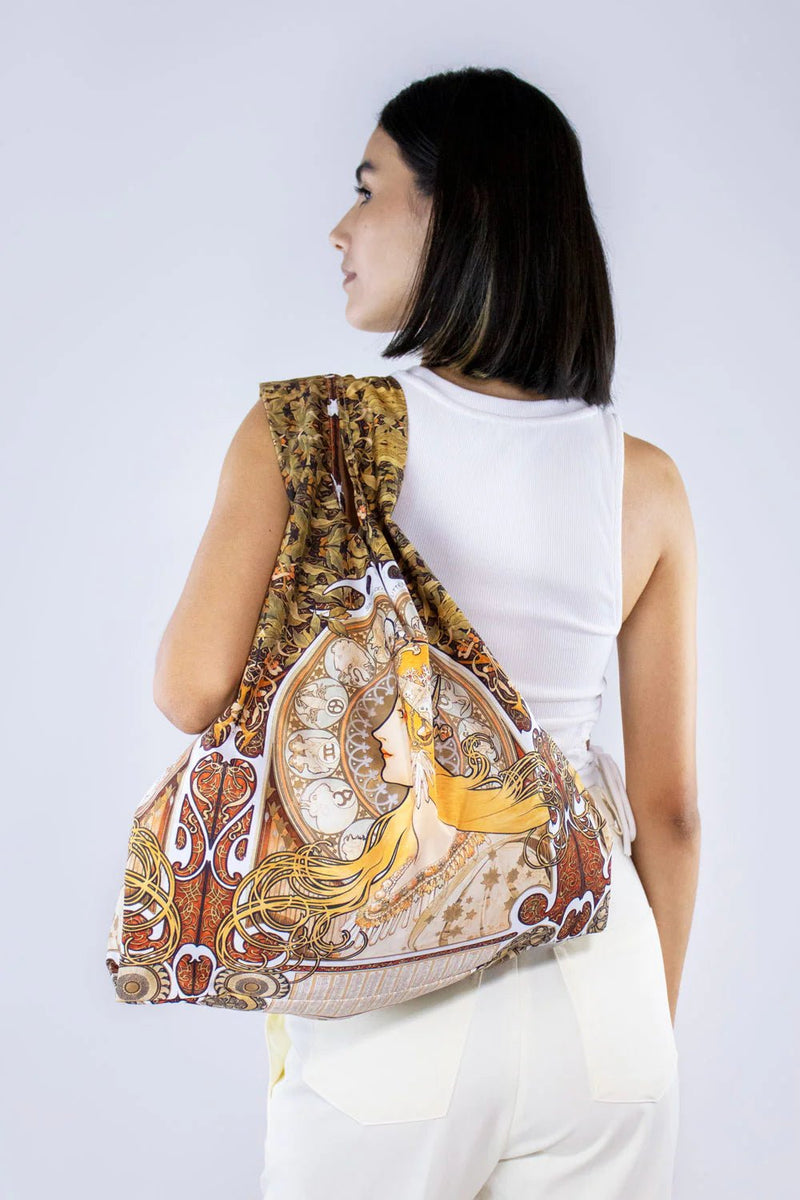 Mucha | Zodiaque - Medium Reusable Bag - Lemon And Lavender Toronto