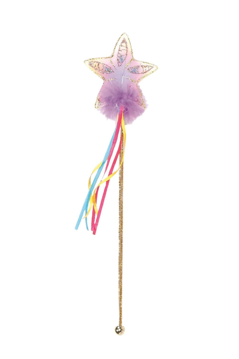 Multi Pastel and Gold Glitter Rainbow Wand - Lemon And Lavender Toronto