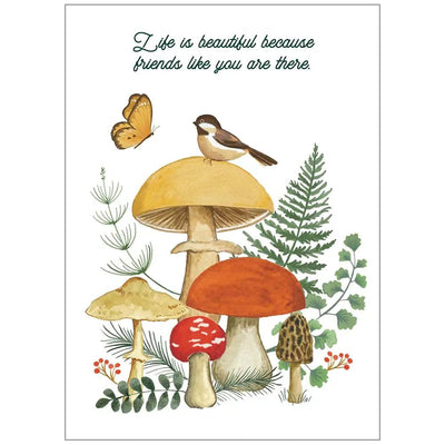 Mushrooms Friendship Thank You Card - Lemon And Lavender Toronto