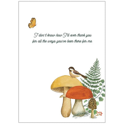 Mushrooms Friendship Thank You Card - Lemon And Lavender Toronto