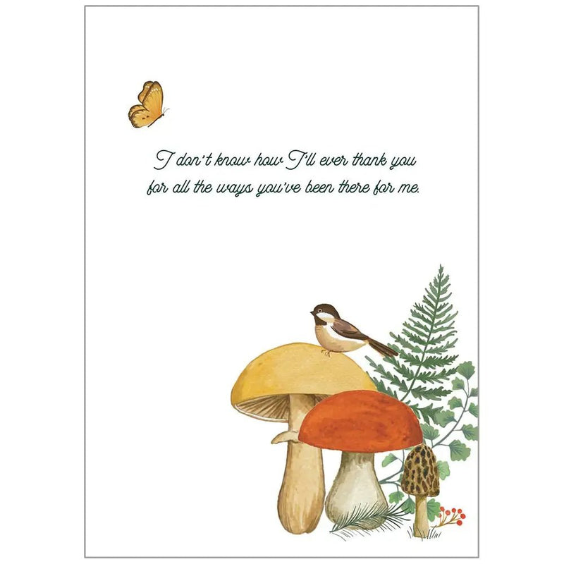 Mushrooms Friendship Thank You Card - Lemon And Lavender Toronto