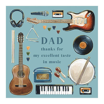 Music Instruments Father's Day Card - Lemon And Lavender Toronto
