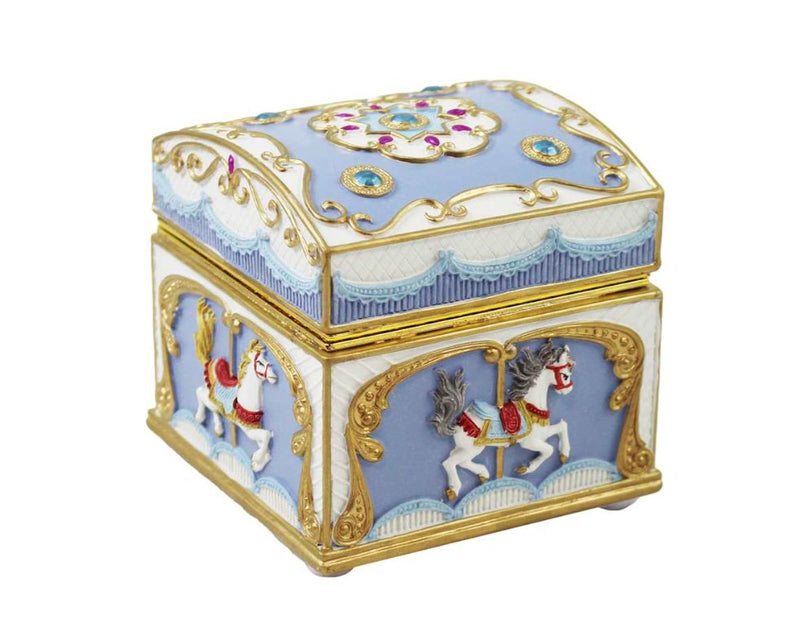 Musical Carousel Horse Jewelry Box - Lemon And Lavender Toronto