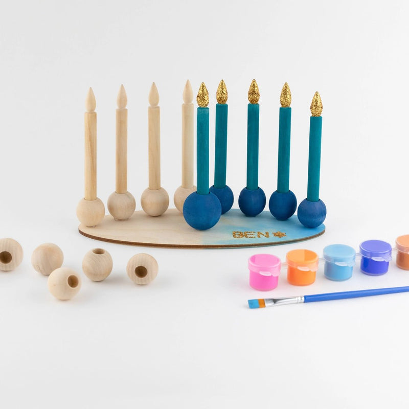 My Diy Hanukkah Menorah Kit -Chanukah Play Menorah Craft Kit - Lemon And Lavender Toronto