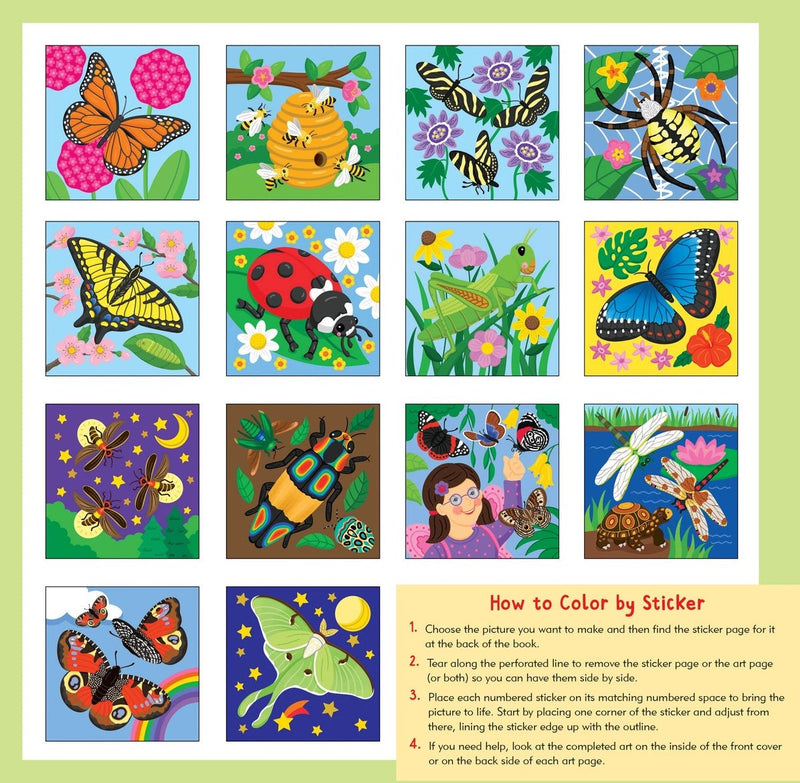 My First Color-By-Sticker Book - Butterflies & Bugs - Lemon And Lavender Toronto
