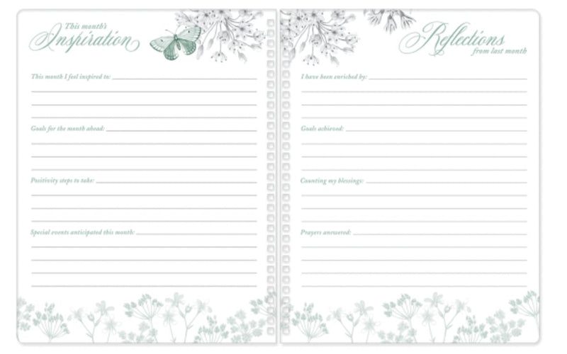 Nature’s Grace Undated Guided Planner - Lemon And Lavender Toronto