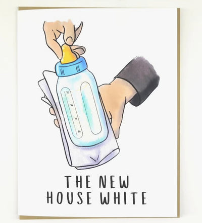 New Baby House White Card - Lemon And Lavender Toronto
