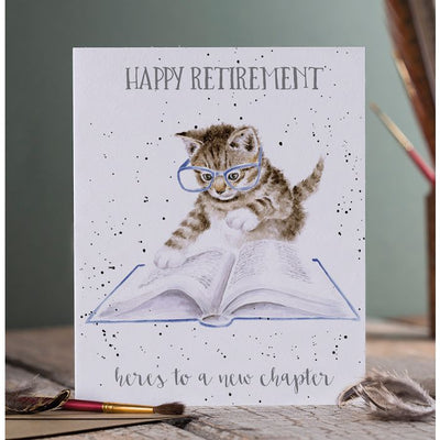 'NEW CHAPTER' CAT RETIREMENT CARD - Lemon And Lavender Toronto