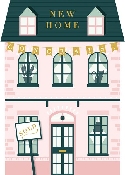 New Home Card - Lemon And Lavender Toronto