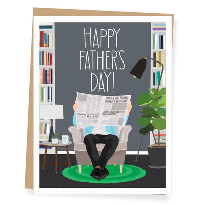 Newspaper Dad Father's Day Card - Lemon And Lavender Toronto