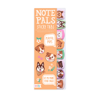 Note Pals Sticky Tabs - Playful Pups - Lemon And Lavender Toronto