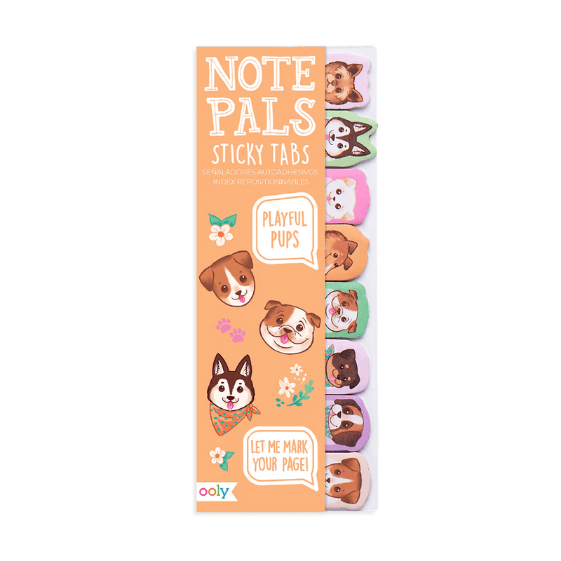Note Pals Sticky Tabs - Playful Pups - Lemon And Lavender Toronto