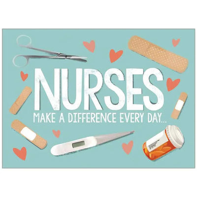 Nurses Make A Difference Thank You Nurse Card - Lemon And Lavender Toronto